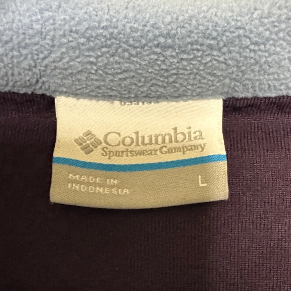 Columbia Blue and Purple Fleece Pullover - Picture 2 of 5